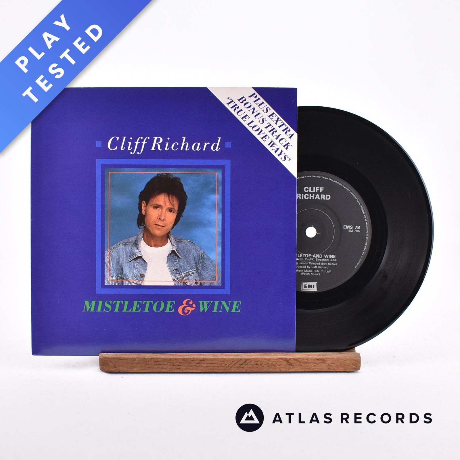 Cliff Richard - Mistletoe & Wine - 7"" Vinyl Record - NM/EX