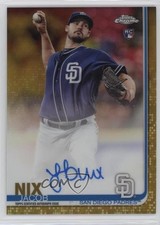 2019 Topps Chrome Rookie Auto Gold Refractor 46/50 Jacob Nix #RA-JN Auto 0ud4