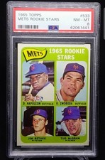1965 Topps #533 Mets Rookies McGraw/Swoboda PSA 8 NM-MT 