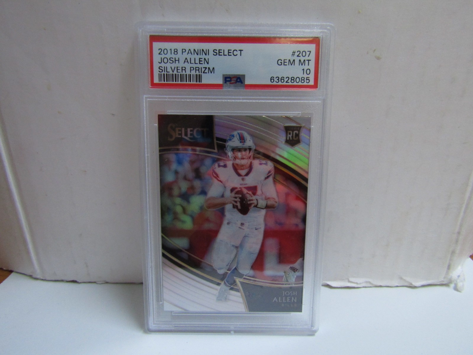 PSA 10 2018 Panini Select Josh Allen Field Level Silver Prizm RC Bills