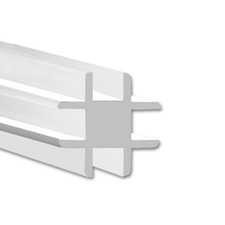 ASA Verbindungsleiste-Kreuz, Innen 1,0 mm 1 Stück, Länge 1000 mm