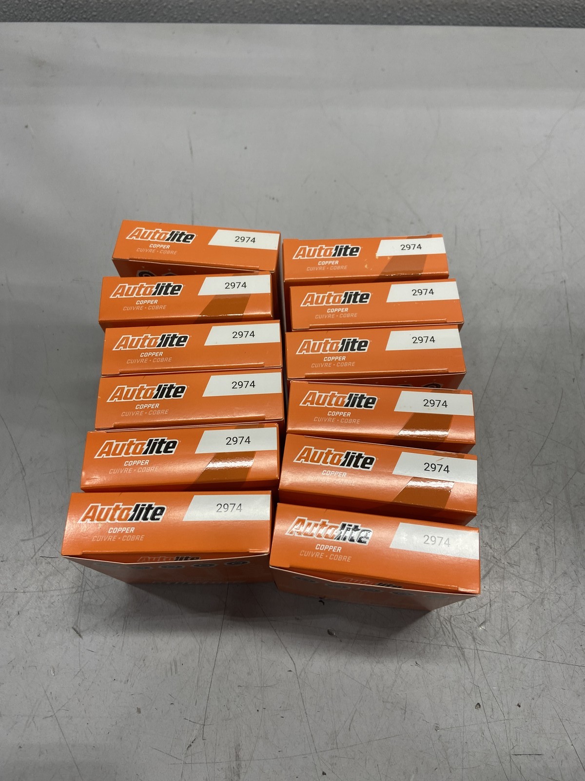 Lot Of 12 Autolite Copper Core Spark Plug4 Pack-2974