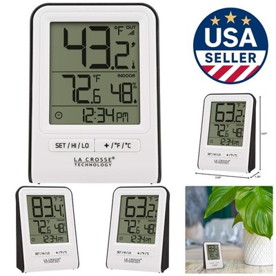 Wireless Indoor/Outdoor Temperature Monitor with Humidity - 330 Ft Range