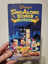 Disney's Sing Along Songs Very Merry Christmas Songs VHS Volume 8 Mickey Mouse