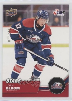 2021-22 Upper Deck CHL Stars Exclusives 77/100 Josh Bloom #309 j7z