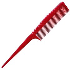 Vintage Ace Unbreakable Plastic 8" Deep Maroon Red Rat tail Comb Retro USA