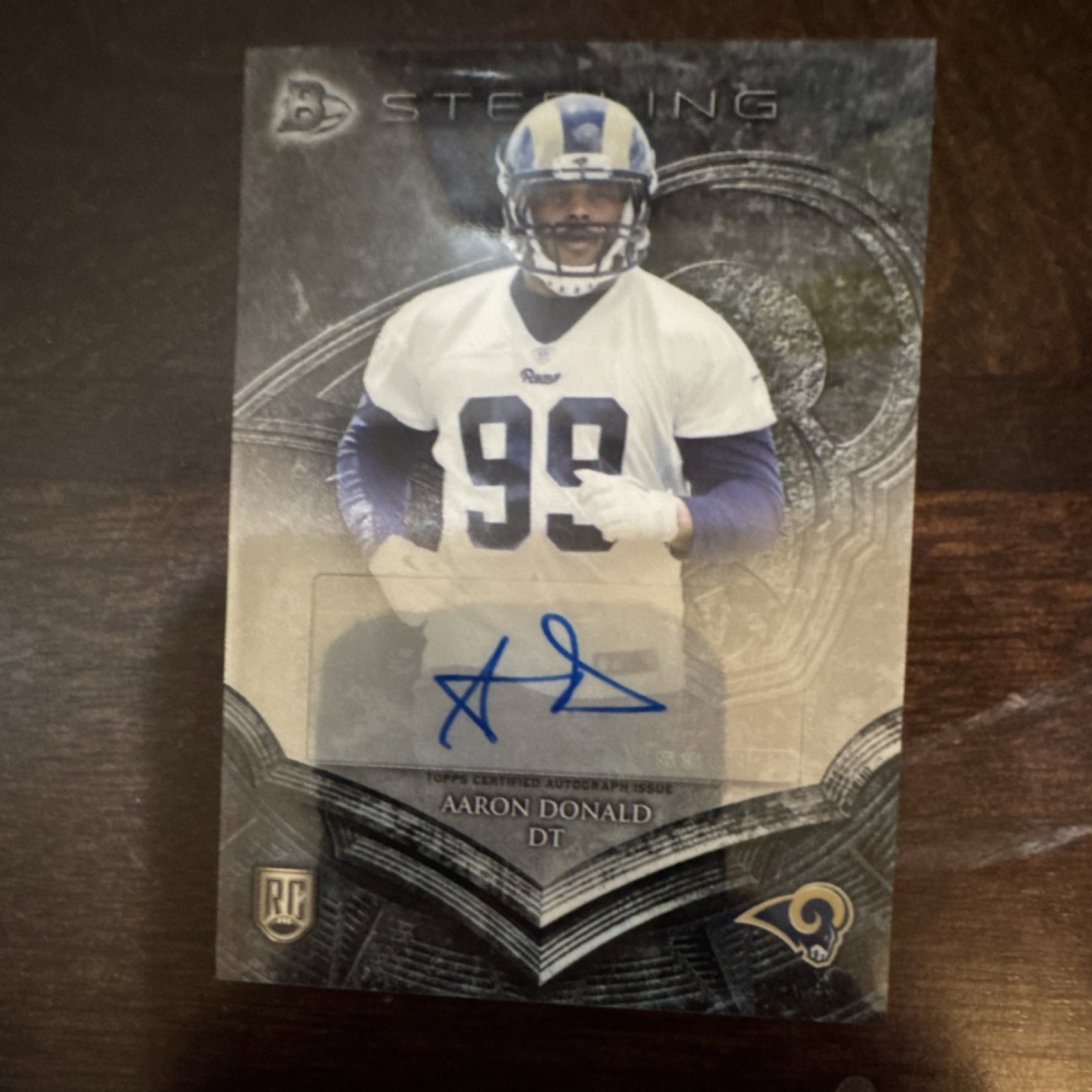 Aaron Donald Bowman Sterling Autograph Rookie Relics #AD Base