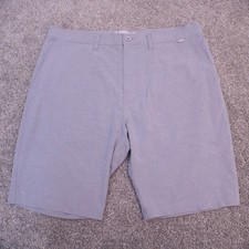 Travis Mathew Golf Performance Shorts Mens 38 Gray Stretch Quick Dry Casual Wear