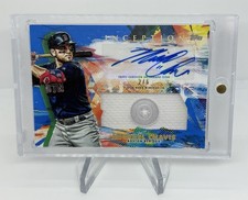 2020 Topps Inception Blue Button Michael Chavis #IAP-MC Patch Auto /6 Red Sox