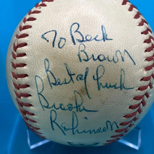 Brooks Robinson Signed Inscribed Baseball Vintage Revelation Ball Orioles HOF