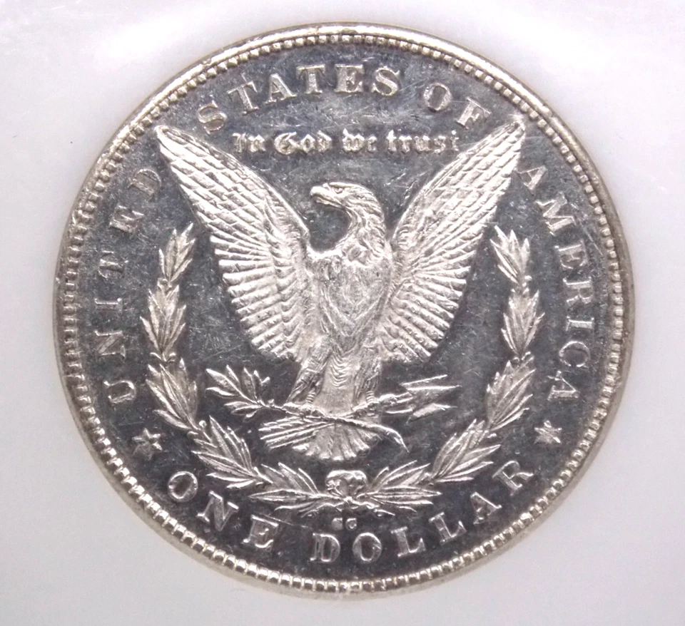 1878 "CC" Morgan SILVER Dollar $1 NGC AU58 PL #001 *PROOF LIKE* About Unc ECC&C - Image 2 of 4