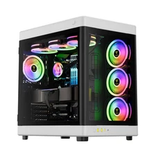 GAMDIAS NESO P1 E-ATX Panoramic Tempered Glass Tower Gaming Case Black/White