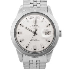 VINTAGE 1969 Tudor Oyster Prince SILVER Date Day 39mm 7020 Stainless Steel
