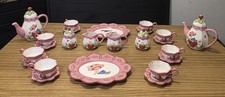 Rare 2004 Strawberry Shortcake Porcelain Tea Set 24 Pc Complete TCFC