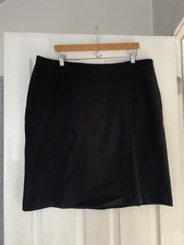 Talbots Woman Size 18W Black Back Zip Pencil Skirt Office Academia Career