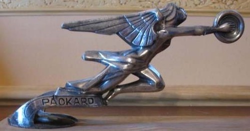 Antique Original 1925 Packard Motor Company Goddess of Speed Hood Ornament - Picture 11 of 12