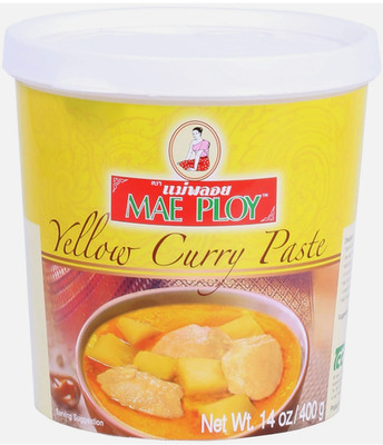 Mae Ploy Thai Yellow Curry Paste for Restaurant-Quality 14 Ounce (Pack of 1) 
