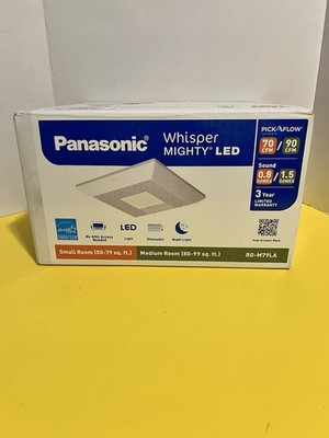 Panasonic RG-M79LA Whisper Mighty LED Pick-A-Flow 70-90 CFM Exhaust Fan
