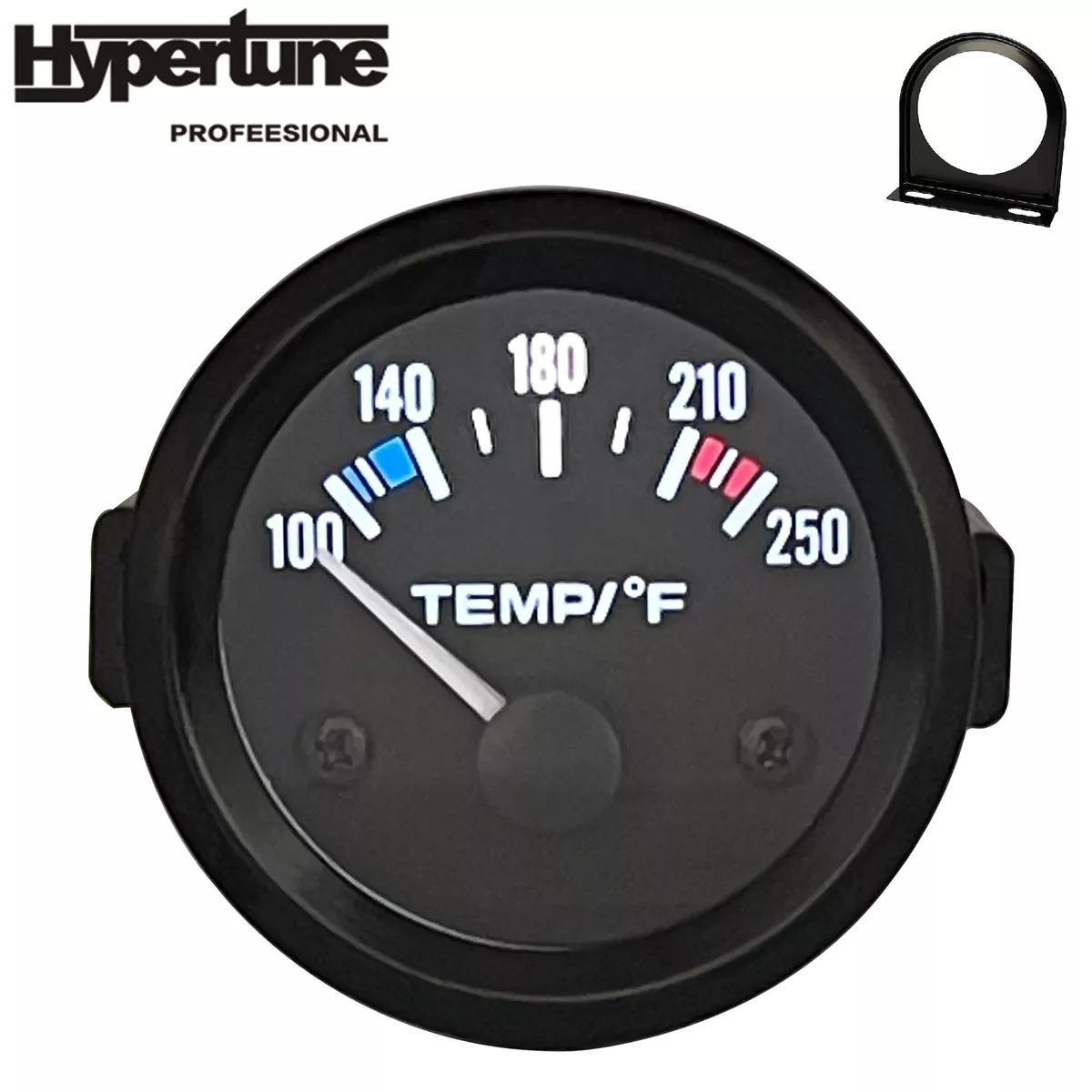 2 Inch 52mm Car Water Temperature Gauge 100-250℉ W/ Temp Meter Sensor