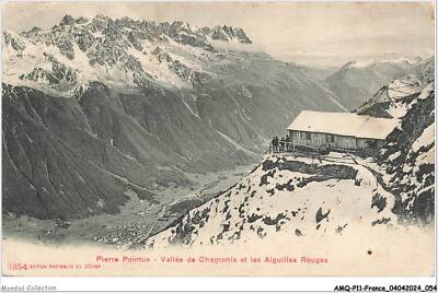 AMQP11-1077-74 - POINTED STONE - Chamonix Valley and Red Needles