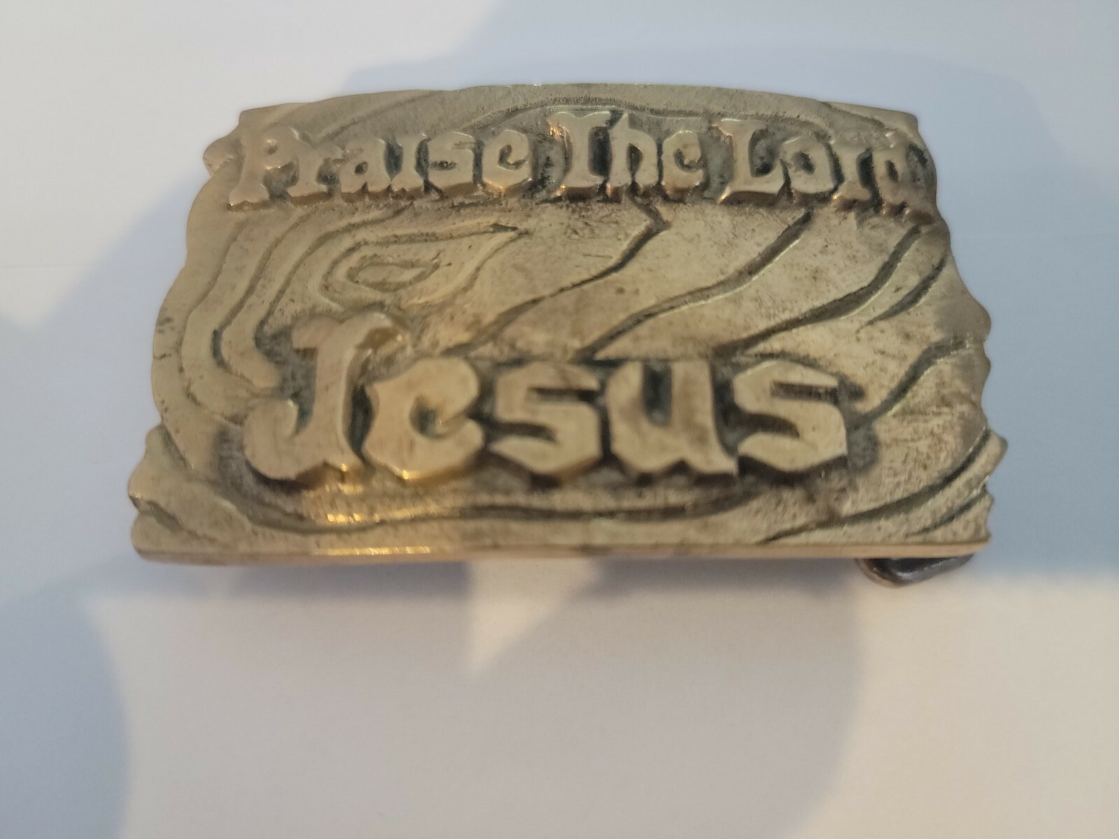 Praise the Lord Jesus Solid Brass bible scripture Vin… Gem