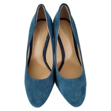 Gianni Bini Women's Teal Suede Stiletto Platform Pumps 7.5 NEW