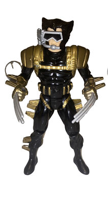 9.5'' Rare 1993 ToyBiz Marvel X-Men Scuba Wolverine Action Figure Black Version