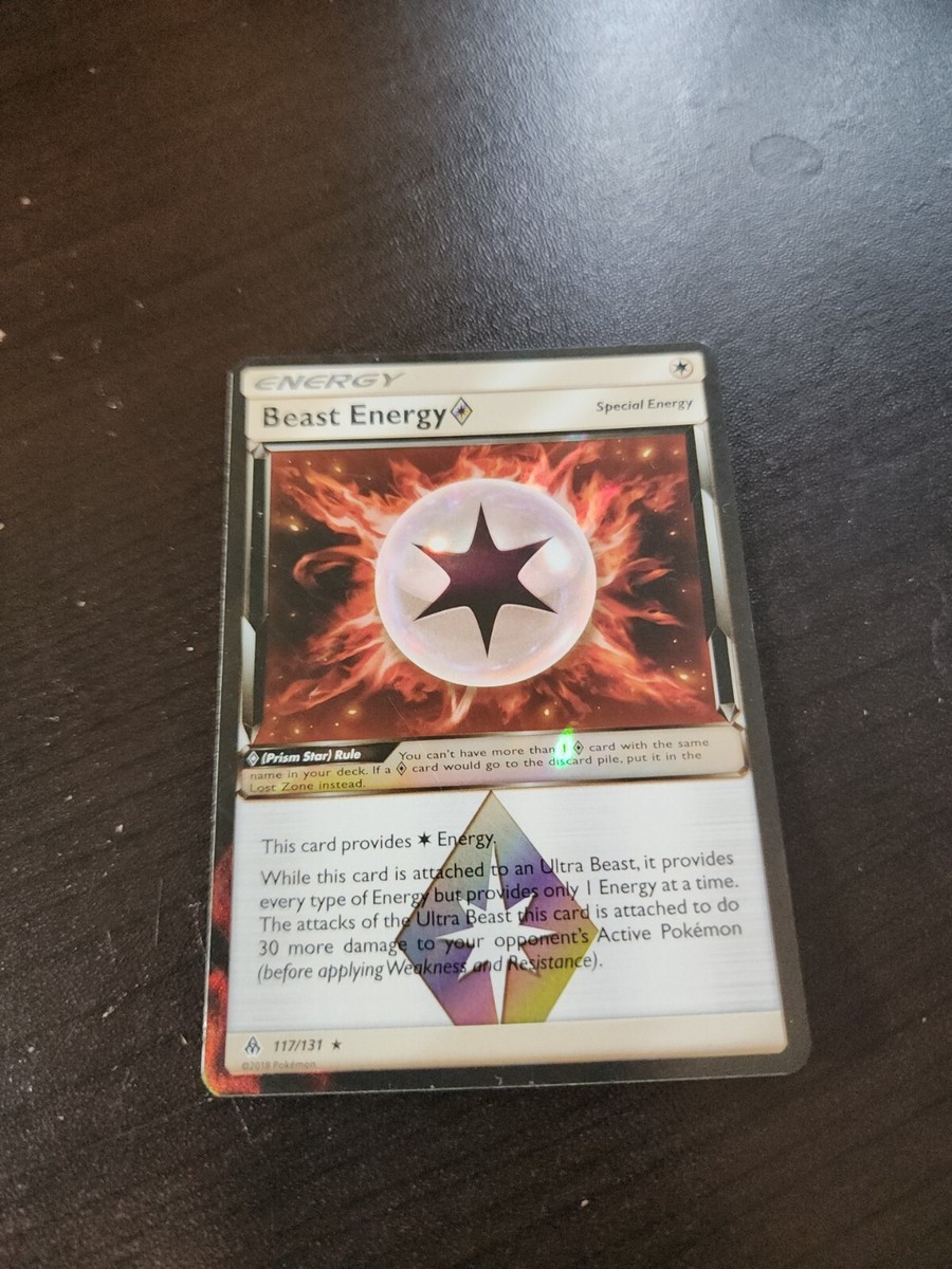 beast energy pokemon card Forbidden Light Ring #102 This card provides 1 Colorless Energy The Most Valuable Ultra Beast