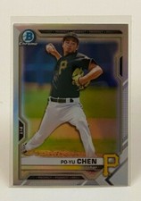 2021 Bowman Draft Chrome Refractor BDC-151 PO-YU Chen Pirates MLB Baseball 