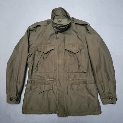 WW2 40s US Army M-43 Parka Field Jacket Sz 36R Fits like Medium