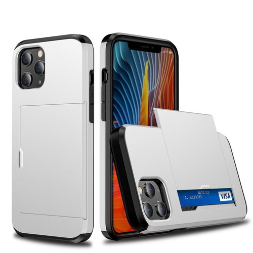 For iPhone 16 15 14 13 12 Pro Max 11 XR XS 8 Hard Wallet Card Holder Case Cover - Picture 22 of 23