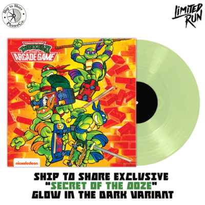 Teenage Mutant Ninja Turtles II The Arcade Game Vinyl Soundtrack LP GITD 1/200