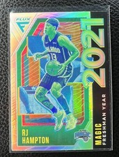 2020-21 Panini Flux Basketball #22 RJ Hampton Freshman Year RC Silver Prizms