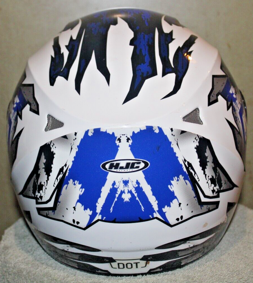 HJC Helmet CSR2 Blue White & Black Size XXL Full face Helmet preowned