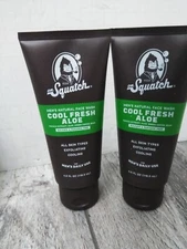 Dr. Squatch MEN'S COOL FRESH ALOE FACE WASH 4oz  (2PK BUNDLE)