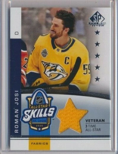 2020 21 SP Game Used All Star Skills Jersey Fabrics Roman Josi
