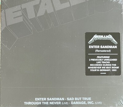Metallica   Enter Sandman Digipak 4 Tracks Live Frankfurt Stuttgart Neu Charity