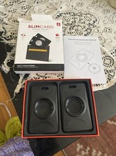 KeySmart 2 Pack Black SlimCard AirTag Tracker Holder Fits Any Wallet New 