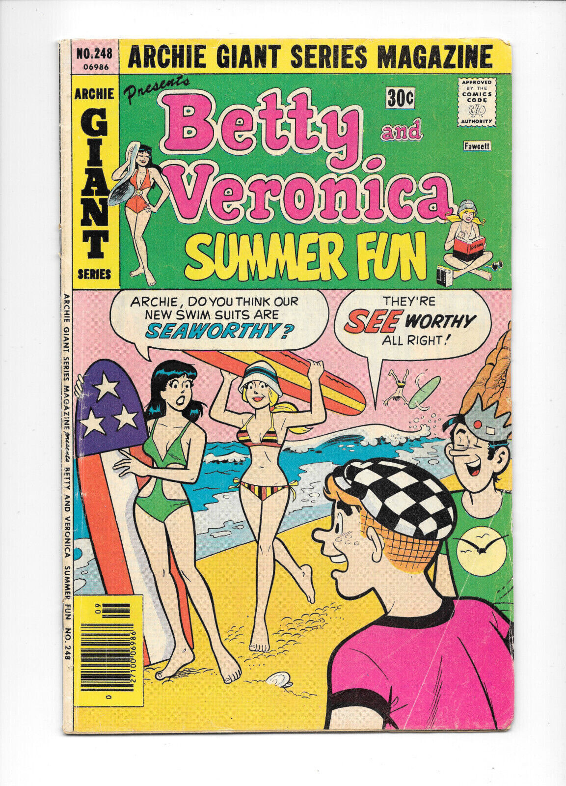 Archie Giant Series Magazine Betty And Veronica #248 1976 VG/FN Archie Comics