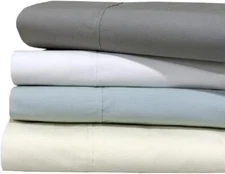 Oversized Cotton Percale Flat Sheet Only- Sold Separately
