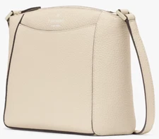Kate Spade Monica Crossbody Bag Light Beige Leather Purse WKR00258 NWT $279 FS