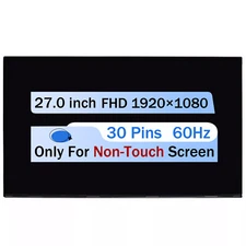 Replacement 27.0" For HP 27-CB0052 FHD LCD Non-Touch LCD Screen Display 30 Pins