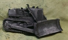 Bulldozer Belt Buckle Heavy 3D Style Construction Equip Vtg 70s Bergamot
