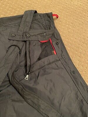 Prada Sport Nylon Bondage Strap Belted Cargo Pants Archive Vintage Grey 42