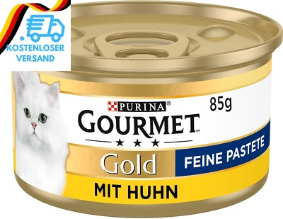 BESUCHE DEN GOURMET-STORE Gourmet PURINA GOURMET Gold Feine Pastete Katzenfutter Nass, Mit Huhn, 12Er Pack
