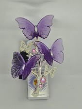 Bath Body Works Lilac Butterflies Wallflower Plug in Light Up 24/7