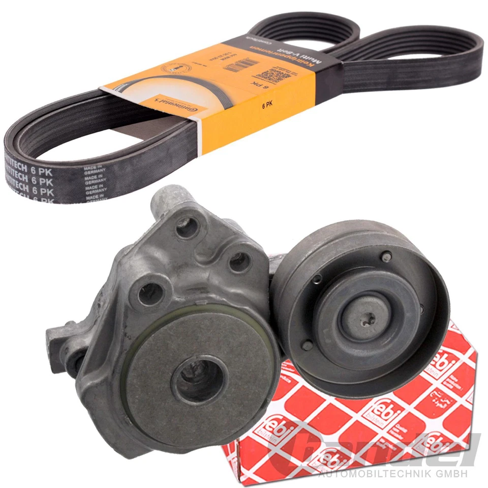 CONTI RIEMEN + FEBI SPANNER + WASSERPUMPE für VW GOLF 5 PASSAT B6 TOURAN POLO 6R - Bild 4 von 4