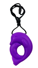 Lil Jumbl Baby Teether Mommy and Baby Dolphin Pendant PT009 Purple