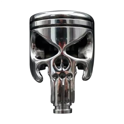 Skull Head Manual Car Gear Stick Shifter Knob Shift Lever Handle Metal Knob - Picture 7 of 7