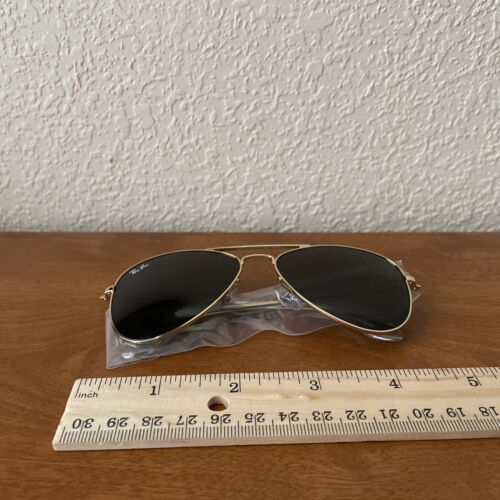 Ray-Ban Junior Rj9506s Metal Aviator Sunglasses 50-13 Arista Dark Green 120 - Picture 2 of 7